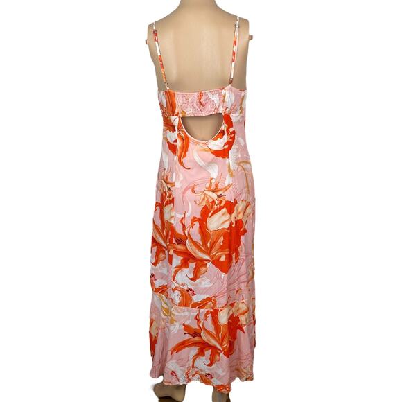 Anthropologie Abel The Label Lola Floral Hi-Low Slip Dress Women's S - Picture 6 of 8